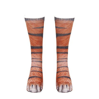 Plus Size Horse Eagle Tiger Paws Quarter Socks(3 Pairs) - image 11