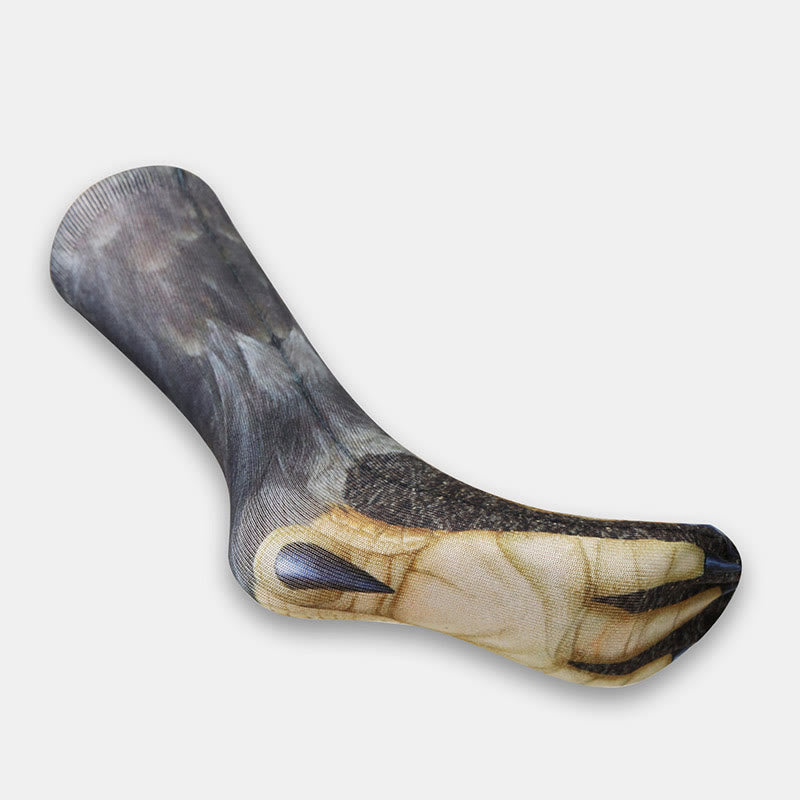 Horse Eagle Tiger Paws Quarter Socks(3 Pairs) - image 1