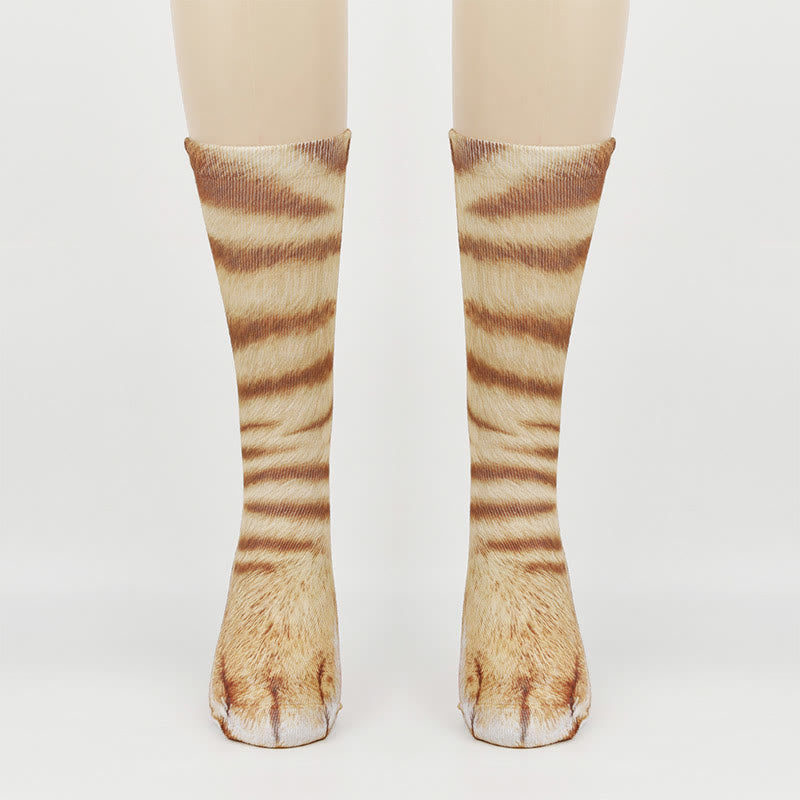 Cat Paws Quarter Socks(3 Pairs) - image 3
