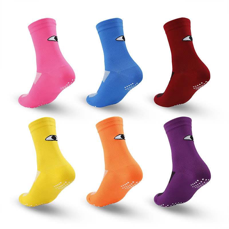 Plus Size Eyes Quarter Compression Socks(3 Pairs) - Multicolor(6 Pairs) - EU40-45(US7-11) - image 0