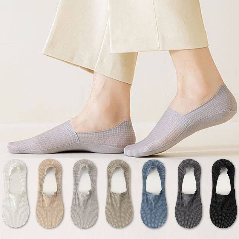 Waffle No Show Socks(7 Pairs) - Multicolor - EU39-44(US6-10) - image 0