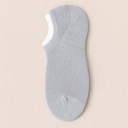 Sweat Wicking No Show Socks(7 Pairs) - Light Gray - EU38-44(US5-10) - image 12