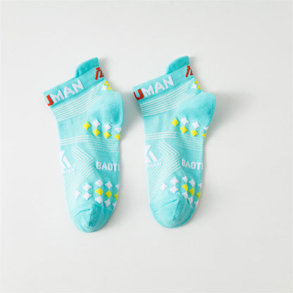 Plus Size Antimicrobial Ankle Compression Socks(6 Pairs) - Lake Blue - EU40-44(US7-10) - image 12
