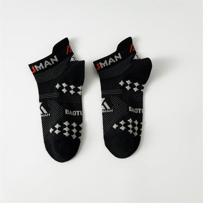 Plus Size Antimicrobial Ankle Compression Socks(6 Pairs) - Black - EU40-44(US7-10) - image 10