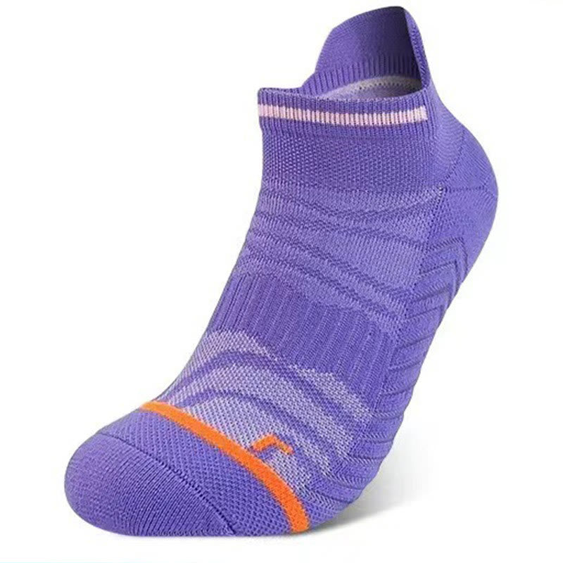 Plus Size Marathon Ankle Compression Socks(8 Pairs) - Purple - EU40-45(US7-11) - image 10