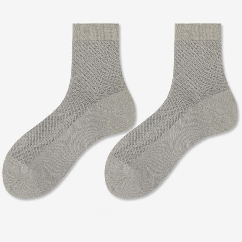Soft Quarter Socks(5 Pairs) - Light Gray - EU38-44(US5-10) - image 11