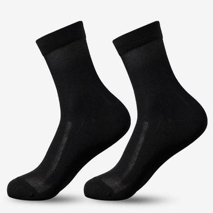Mesh Classic Quarter Socks(5 Pairs) - Black - EU38-45(US5-11) - image 6