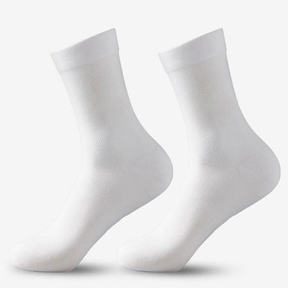 Mesh Classic Quarter Socks(5 Pairs) - White - EU38-45(US5-11) - image 8