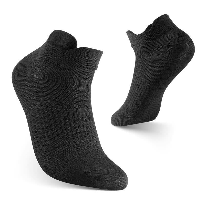 Plus Size Fitness Quick Dry Ankle Compression Socks(8 Pairs) - Black - EU37-45(US4-11) - image 3