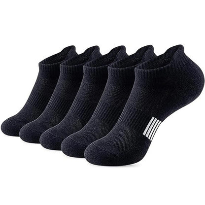 Solid Color Casual Ankle Socks(15 Pairs) - Black - EU37-45(US4-11) - image 3