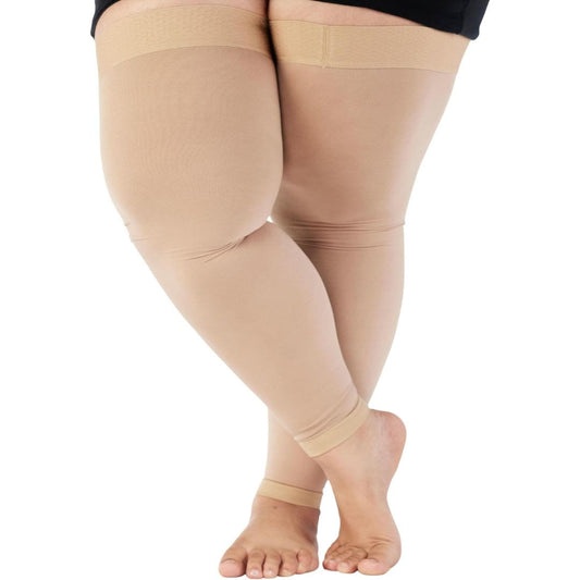 Plus Size Thigh High Toeless Compression Sleeve - image 0
