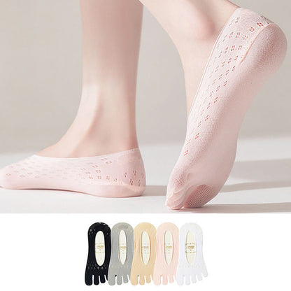 Ice Silk Alignment Socks(5 Pairs) - Multicolor - EU36-40(US3-7) - image 0