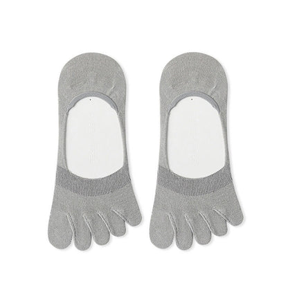 Solid Color Alignment Socks(4 Pairs) - Light Gray - EU39-43(US6-9) - image 10