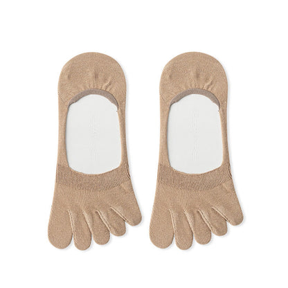 Solid Color Alignment Socks(4 Pairs) - Khaki - EU39-43(US6-9) - image 14