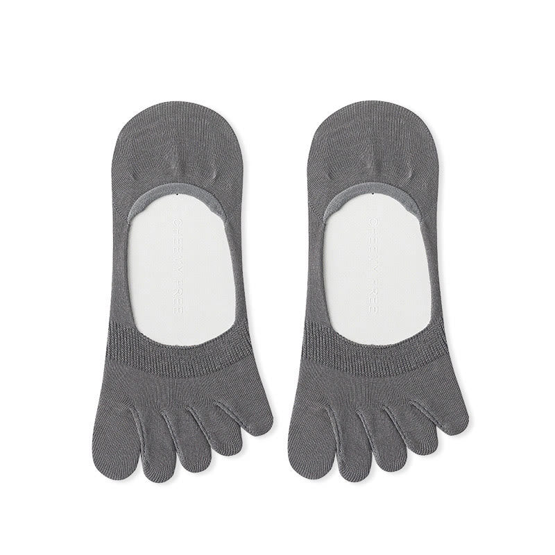 Solid Color Alignment Socks(4 Pairs) - Dark Grey - EU39-43(US6-9) - image 11