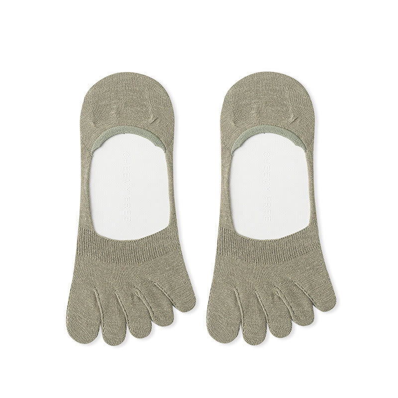 Solid Color Alignment Socks(4 Pairs) - Army Green - EU39-43(US6-9) - image 13