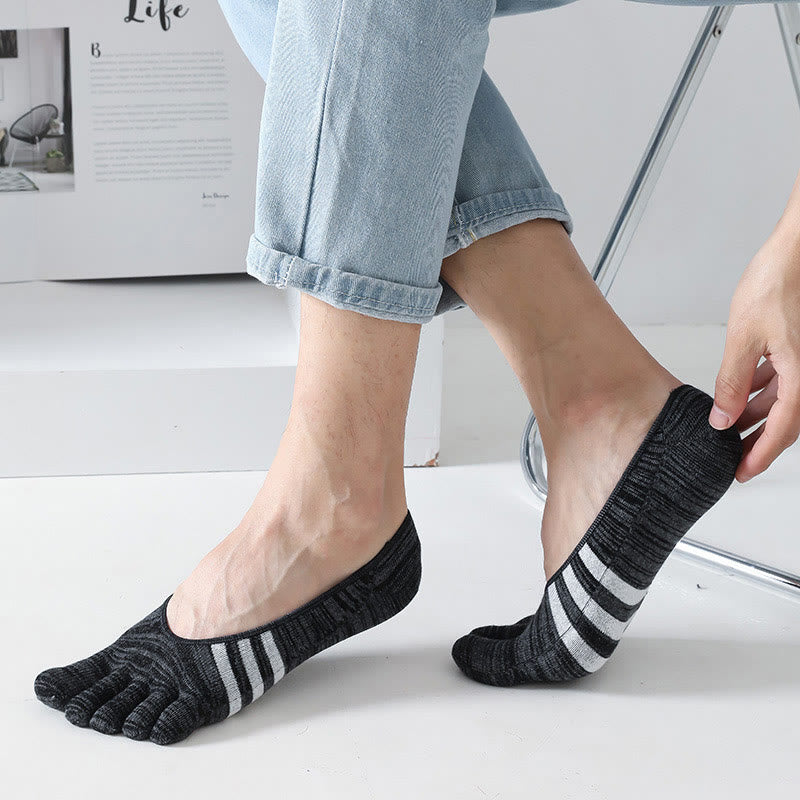 Retro Alignment Socks(5 Pairs) - Black - EU39-44(US6-10) - image 6