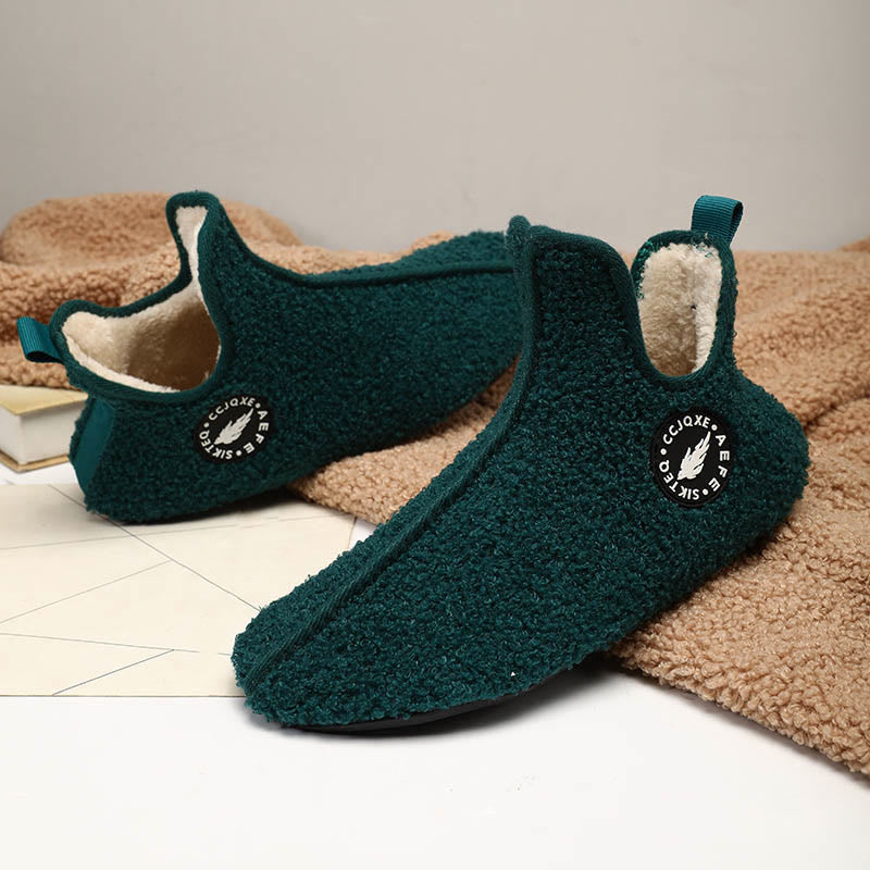 Plus Size Solid Color Plush Ankle Slipper Socks - image 13