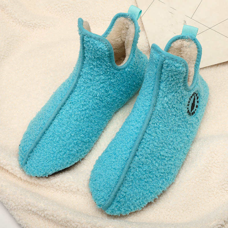 Plus Size Solid Color Plush Ankle Slipper Socks - image 9