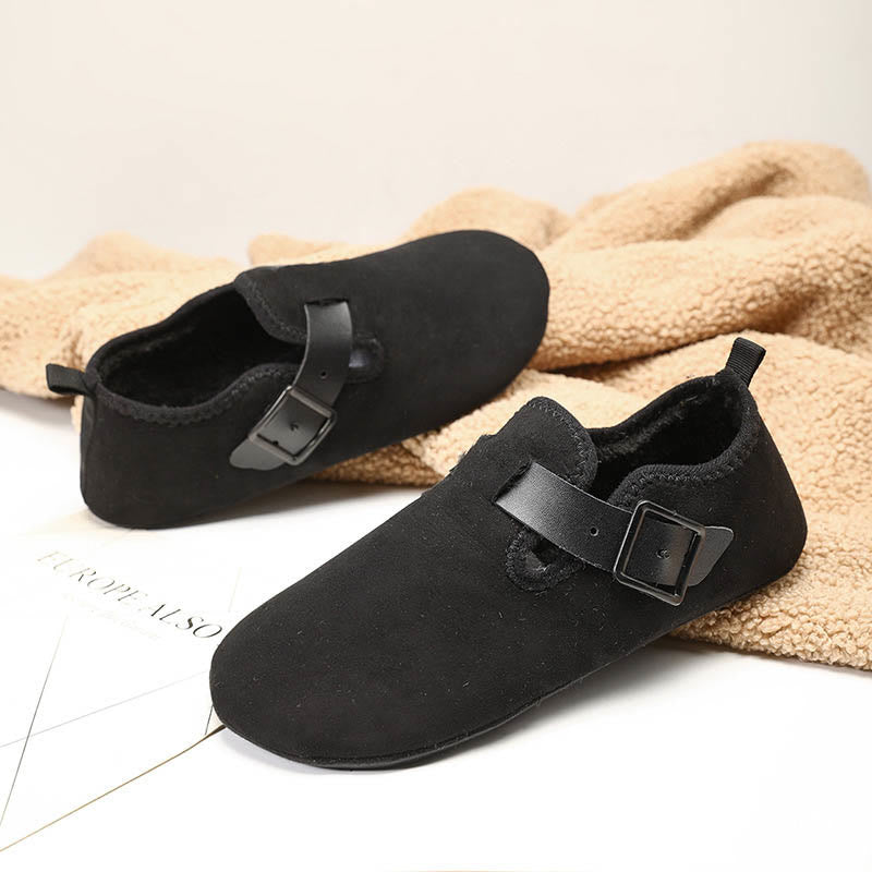 Plus Size British Style Slipper Socks - Black - 3XL - image 2