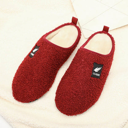 Plus Size Solid Color Classic Slippers - Wine - 3XL - image 3