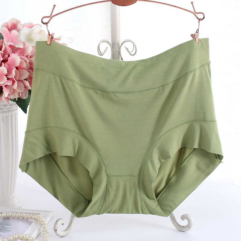 High Waist Soft Panty(3 Packs) - Green - XL - image 6