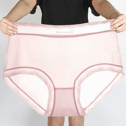 Ice Silk High Waist Panty(5 Packs) - Pink - 3XL - image 1