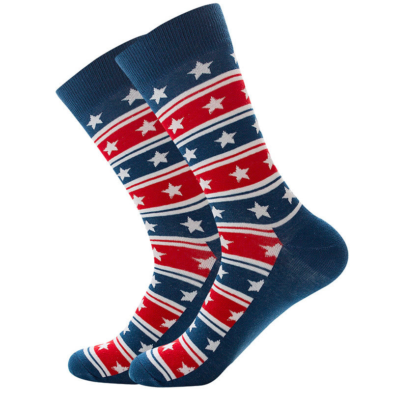 Plus Size Dollar Skull Crew Socks(4 Pairs)