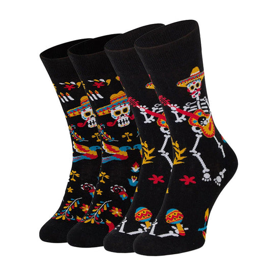 Dancing Skeleton Crew Socks(4 Pairs) - image 0