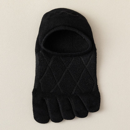 Diamond Lattice Alignment Socks(7 Pairs) - Black - EU39-44(US6-10) - image 5