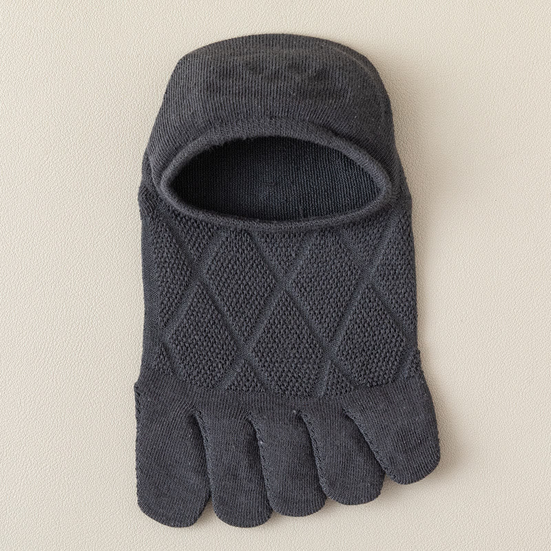 Diamond Lattice Alignment Socks(7 Pairs) - Dark Grey - EU39-44(US6-10) - image 6