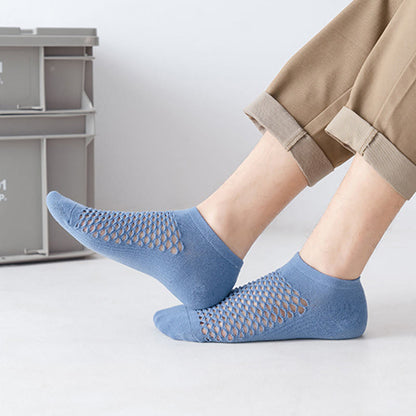 Mesh Solid Color Soft Ankle Socks(10 Pairs) - image 6