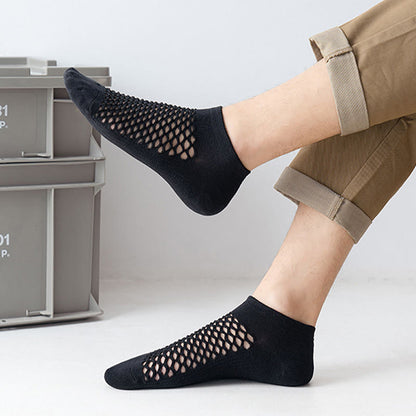 Mesh Solid Color Soft Ankle Socks(10 Pairs) - image 5
