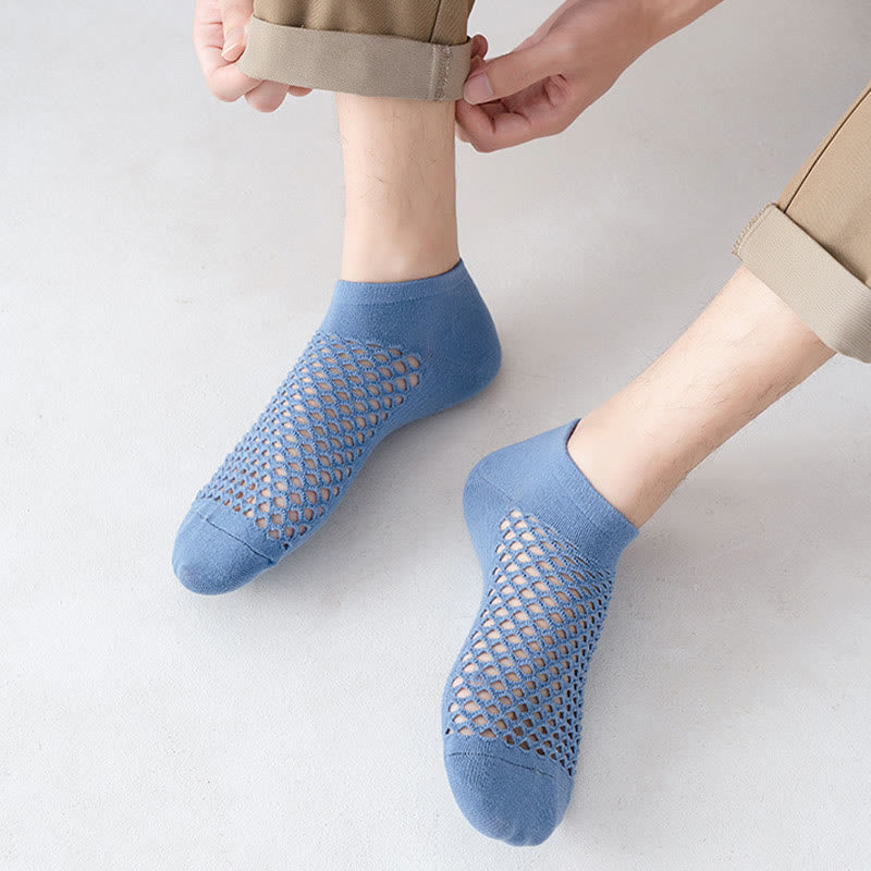 Mesh Solid Color Soft Ankle Socks(10 Pairs) - image 8