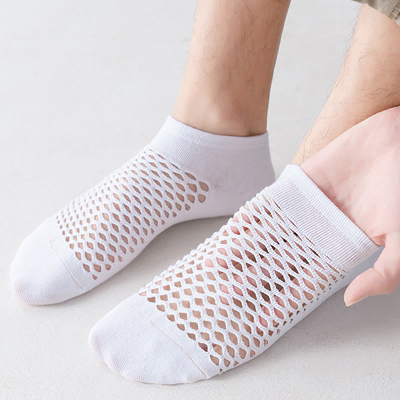 Mesh Solid Color Soft Ankle Socks(10 Pairs) - image 1