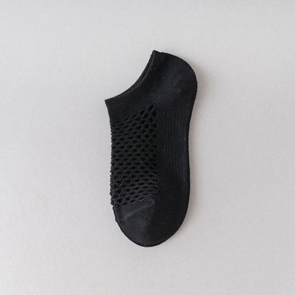 Mesh Breathable Ankle Socks(8 Pairs) - Black - EU36-40(US3-7) - image 13
