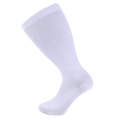 Plus Size Pure Color Compression Socks 2XL-7XL - White - 7XL - image 7