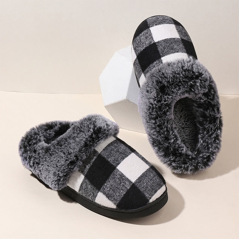 Plus Size Grid Slippers - Black - EU44-45(US10-11) - image 12
