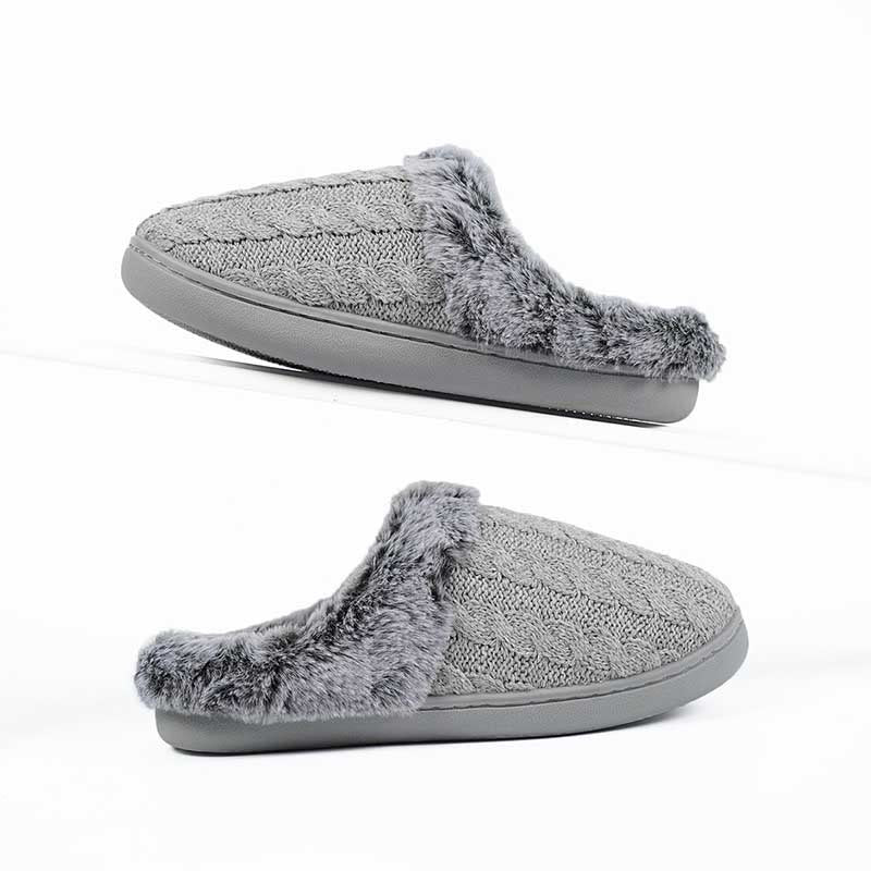 Plus Size Anti Slip Slippers - Grey - 2XL - image 9