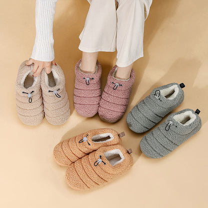 Plus Size Drawstring Design Slipper Socks - image 0