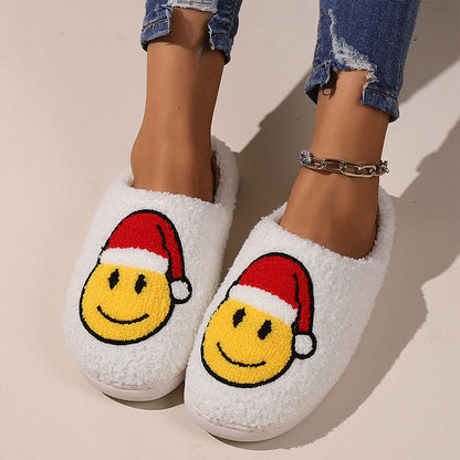 Plus Size Smiley Face Slippers - image 2