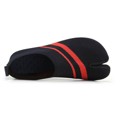 Plus Size Split Toe Stripe Slipper Socks - image 8