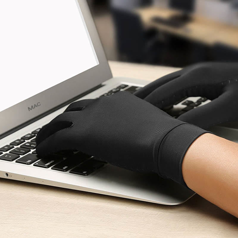 Black Compression Cycling Gloves - image 5