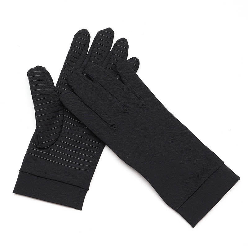 Black Compression Cycling Gloves - image 7