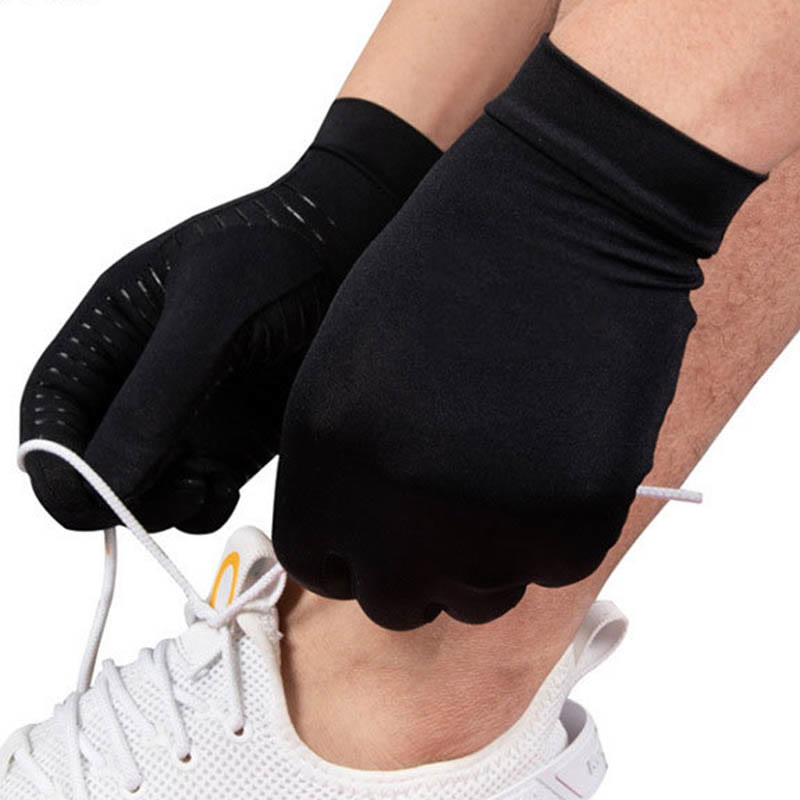 Black Compression Cycling Gloves - image 1