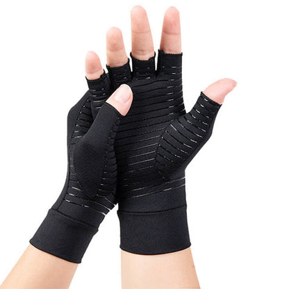 Bandage Fingerless Copper Compression Gloves - image 1