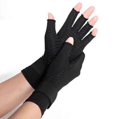 Bandage Fingerless Copper Compression Gloves - image 3