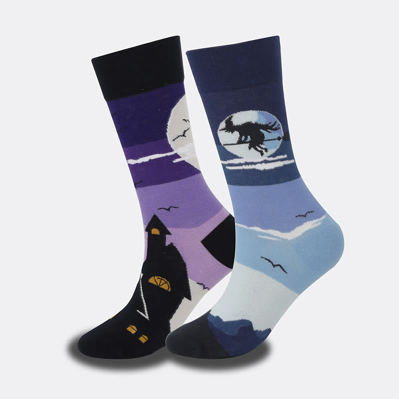 Unique Patterned Crew Socks(5 Pairs) - image 5