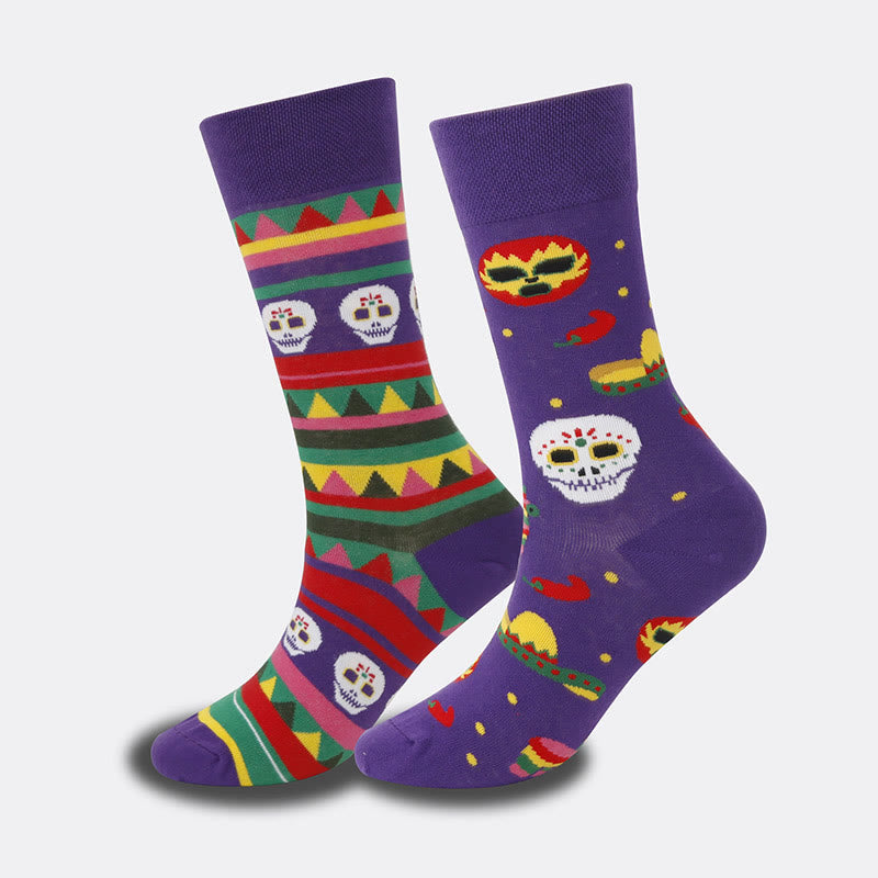 Unique Patterned Crew Socks(5 Pairs) - image 2