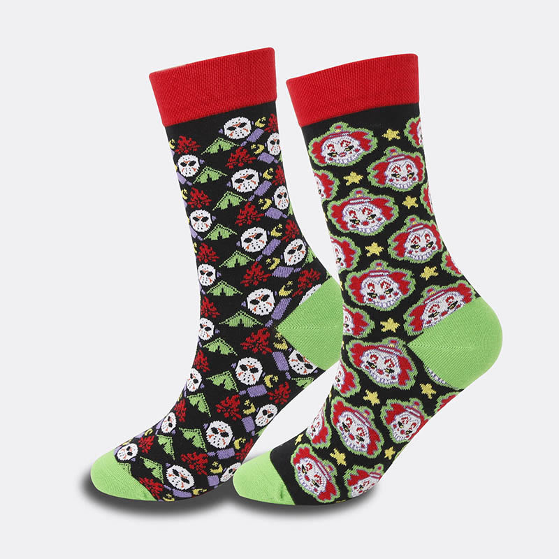 Witch Skull Pumpkin Crew Socks(4 Pairs) - image 3